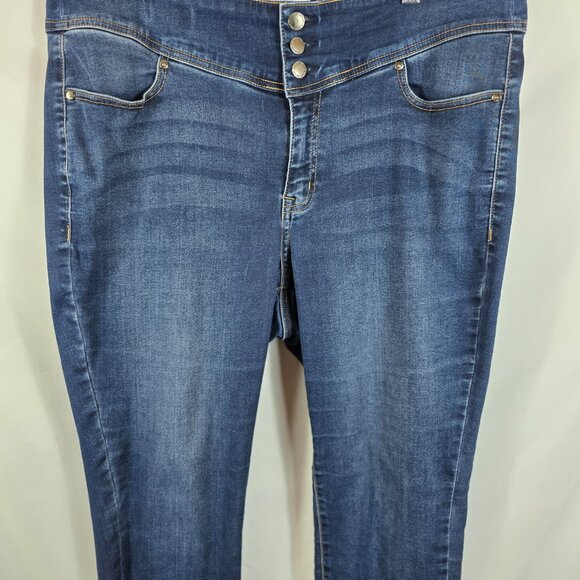 Lane Bryant High Rise Super Stretch 3 Button Jeggings Women's Size 18 - Picture 7 of 14